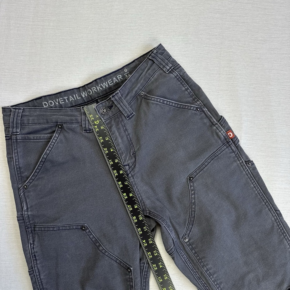 Dovetail Workwear Pants Women's 6 33 Inseam Gray Britt Utility Carpenter Work - Picture 6 of 10